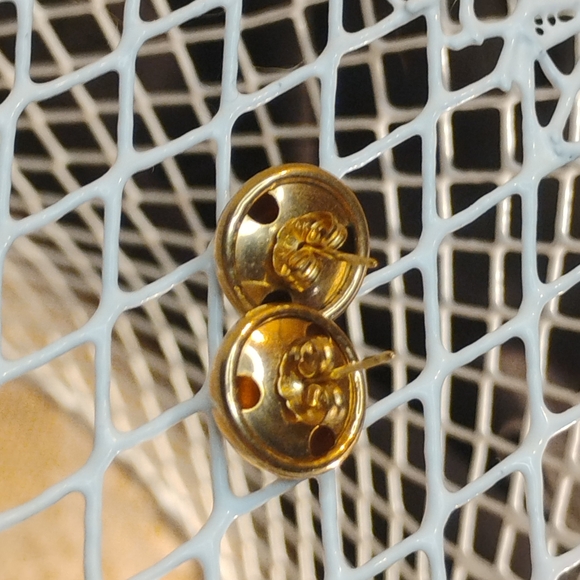 Vintage Gold-Filled Dome Stud Earrings – 1/20 14K PPC Marked – Classic Ball Post - Picture 7 of 8